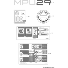 Labels for Wacker MPU29