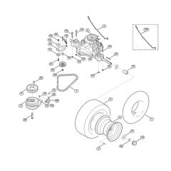 Gearbox & Rear Wheel for Mowers