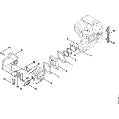 Cylinder Assembly for Stihl 012
