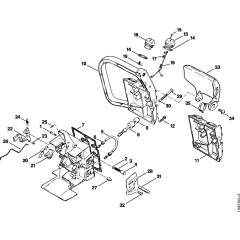 Handle Housing for Stihl 015