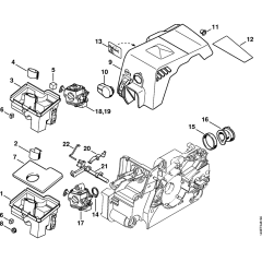 Air Filter & Shroud for Stihl 017