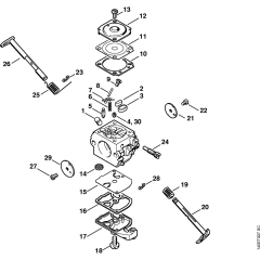 Carburetor C1Q-S43 for Stihl 017