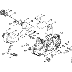 Motor Housing for Stihl 018