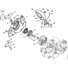 Rewind Starter & Ignition Assembly