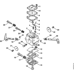 Carburetor WT-451 for Stihl 019T