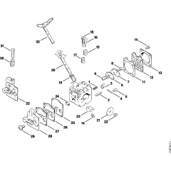 Carburetor for Stihl 020