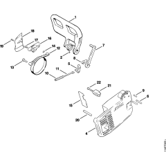 Chain Brake Assembly Stihl 020