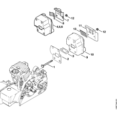 Muffler Assembly for Stihl Chainsaws