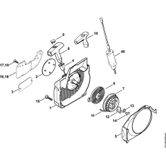 Rewind Starter for Stihl Chainsaws