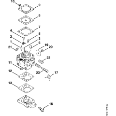 Carburetor HU-54 for Stihl 024
