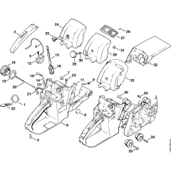 Tank Housing for Stihl 028
