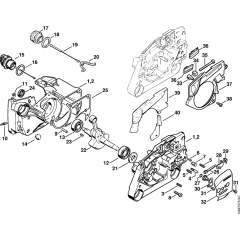 Crankcase & Chain Tensioner