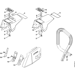 Shroud 31.2001 for Stihl 034