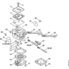 Carburetor for Stihl 036