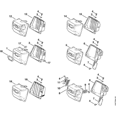 Muffler Assembly for Stihl 038