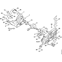 Crankcase, Crankshaft Assembly