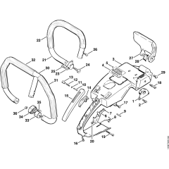 Handlebar Assembly for Stihl 045
