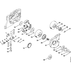 Oil Pump & Clutch for Stihl 048