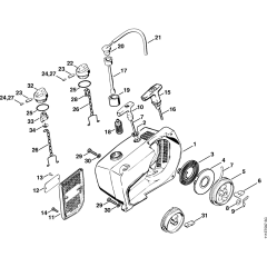 Rewind Starter for Stihl 050 051