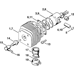 Cylinder Assembly for Stihl 056