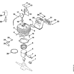 Cylinder Assembly for Stihl 070