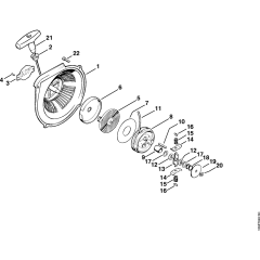 Rewind Starter Friction Shoe