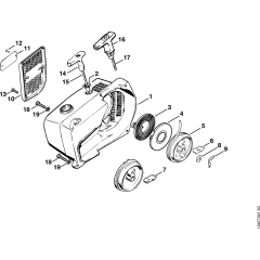 Rewind Starter for Stihl 076