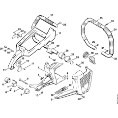 Shroud & Handle Frame for Stihl 076
