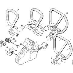 Handlebar Assembly for Stihl 084