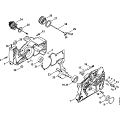 Crankcase Assembly for Stihl 088