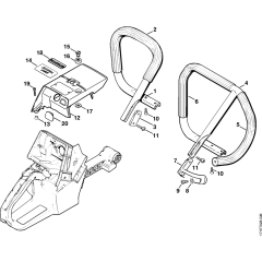 Handlebar & Shroud for Stihl 088