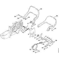 Chain Brake & Hand Guard Assembly