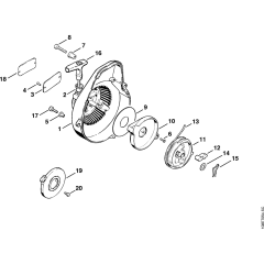 Rewind Starter for Stihl 08S