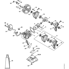 Cylinder & Piston for Stihl MS150C