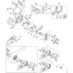 Clutch & Chain Brake for Stihl MS 172