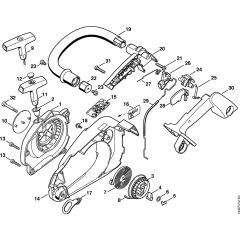 Fan Housing & Handlebar Assembly
