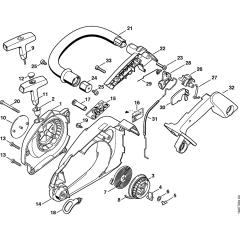 Fan Housing & Handlebar for MS191T