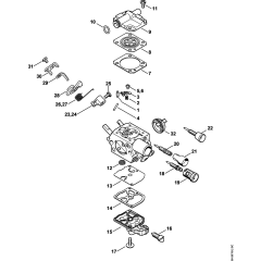 Carburetor Assembly for Stihl MS201