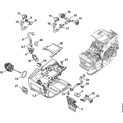 Tank Housing for Stihl Chainsaws