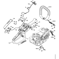 Handle Housing for Stihl MS201