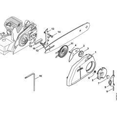 Chain Tensioner for Stihl MS210