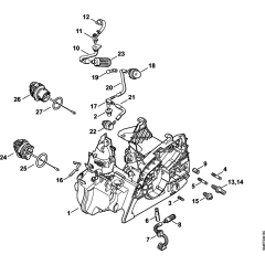 Engine Housing for Stihl MS211