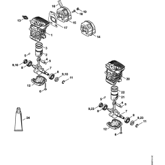 Cylinder & Muffler Assembly