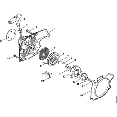 Rewind Starter for Stihl MS211