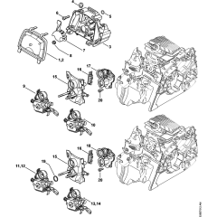Air Filter & Manifold for Stihl MS211