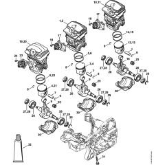 Cylinder Assembly for Stihl