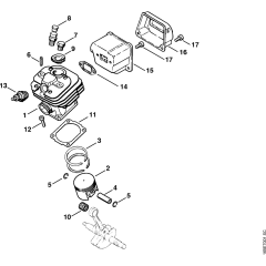Cylinder Assembly for MS240