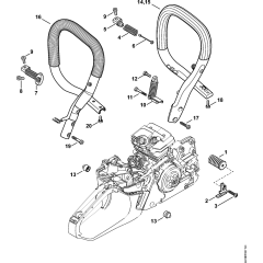 AV & Handlebar for Stihl MS241C