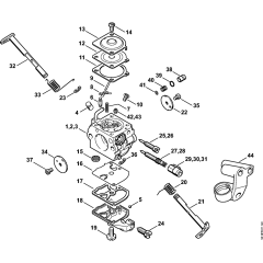 Carburetor for Stihl MS250