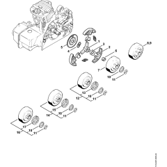 Clutch Assembly for Stihl MS250